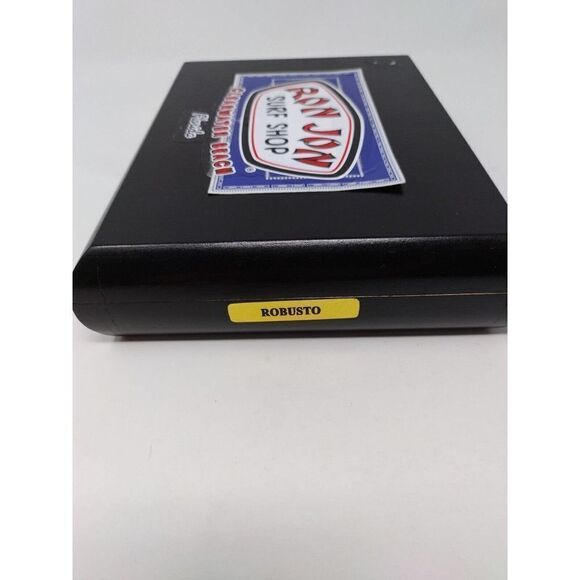 Black Wooden Cigarbox With Ron Jon Surf Shop Sticker Metal Hinges and Gold Label - Picture 6 of 7